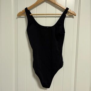 Black Sleeveless Bodysuit
